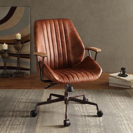 ACME Hamilton Office Chair Cocoa Top Grain Leather