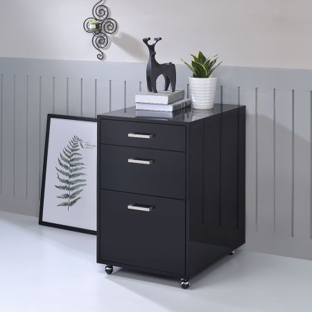 Coleen Office Cabinet 92450 Black By Acme Furniture