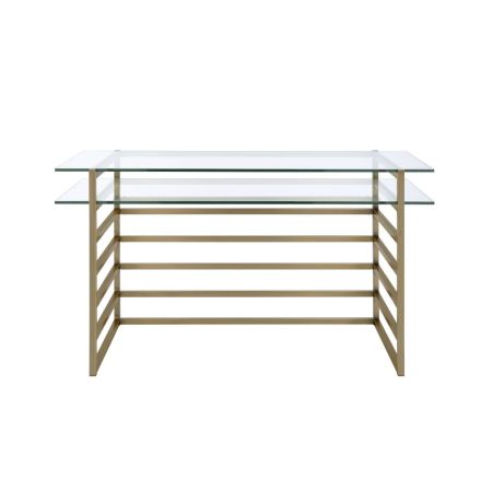 Shona Desk 92535 Gold By Acme Furniture