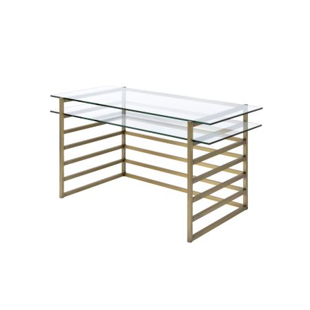 Shona Desk 92535 Gold By Acme Furniture