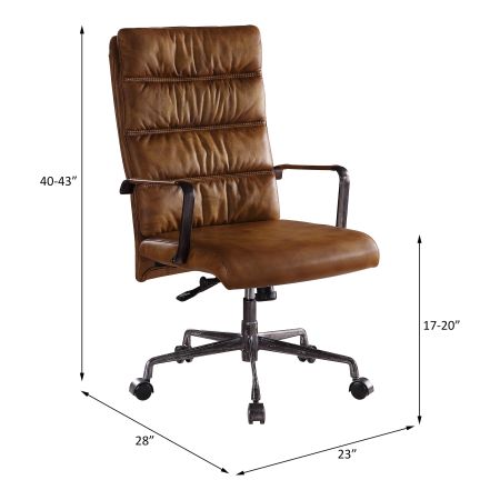 ACME Jairo Office Chair Sahara Top Grain Leather