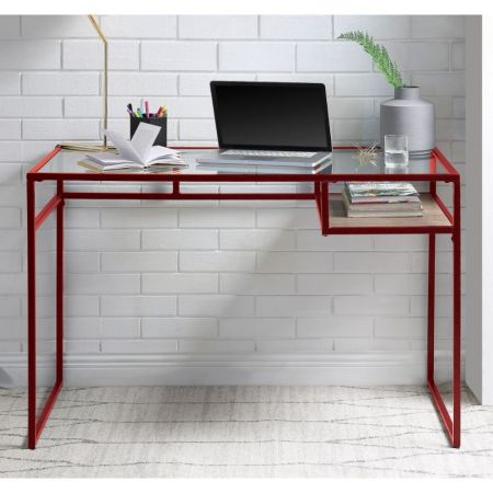 Yasin Desk 92584 Red By Acme Furniture