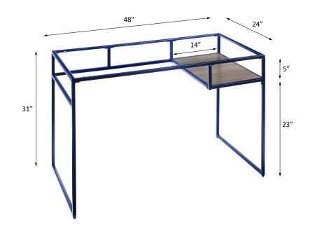 Yasin Desk 92586 Blue By Acme Furniture