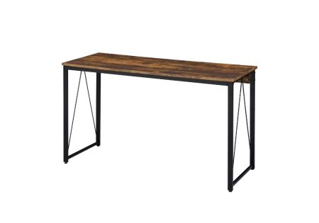 ACME Zaidin Writing Desk Weathered Oak & Black Finish