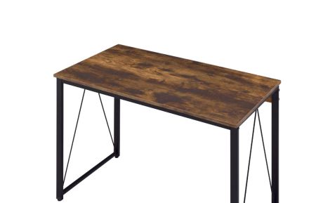 ACME Zaidin Writing Desk Weathered Oak & Black Finish