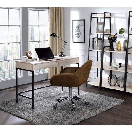 ACME Wendral Writing Desk Natural & Black Finish