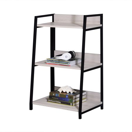 ACME Wendral Bookshelf Natural & Black Finish