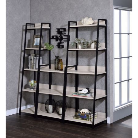 ACME Wendral 23"L Bookshelf Natural & Black Finish