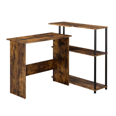 ACME Ievi Writing Desk Weathered Oak & Black Finish