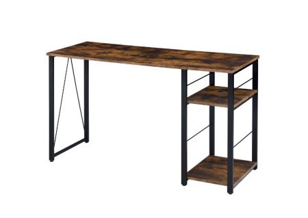 ACME Vadna Writing Desk Weathered Oak & Black Finish