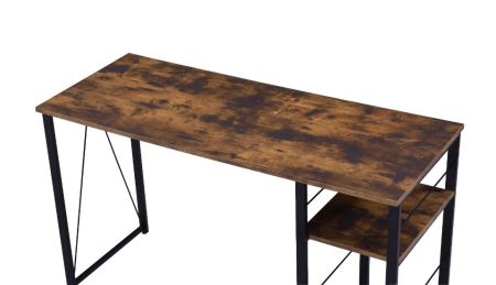 ACME Vadna Writing Desk Weathered Oak & Black Finish