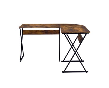 ACME Zafiri Writing Desk Weathered Oak & Black Finish