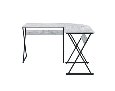 ACME Zafiri Writing Desk Antique White & Black Finish