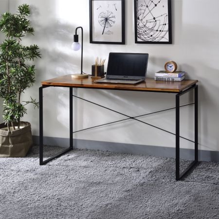 ACME Jurgen Writing Desk Oak & Black Finish