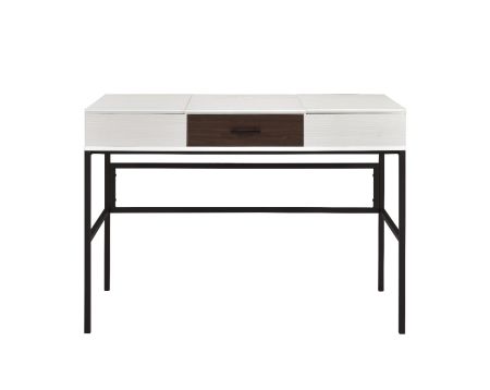 ACME Verster Writing Desk W/Usb Natural & Black Finish