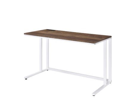 ACME Tyrese Writing Desk W/Usb Walnut & White Finish