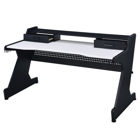 ACME Bigga 59" Gaming Desk Black & White Finish