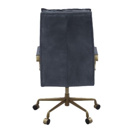 ACME Tinzud Office Chair Gray Leather