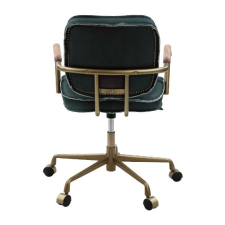 ACME Siecross Office Chair Emerald Greentop Grain Leather