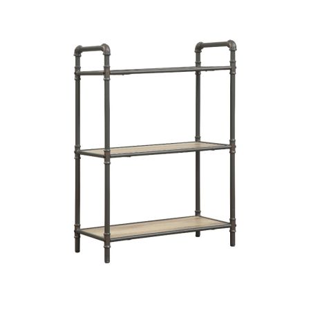 ACME Itzel Bookshelf Antique Oak & Sandy Gray Finish