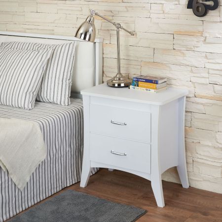 ACME Babb Accent Table White Finish