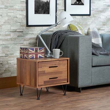 ACME Deoss Accent Table Walnut Finish