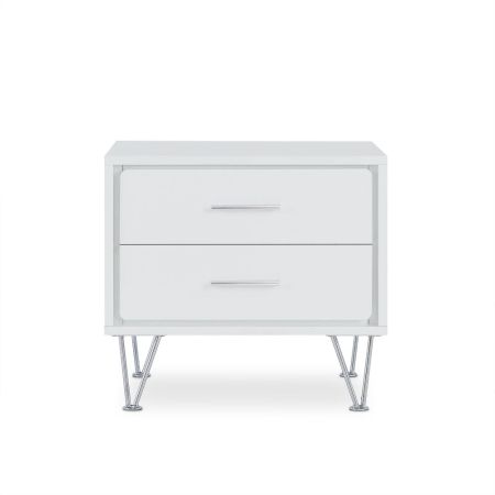 ACME Deoss Accent Table White Finish