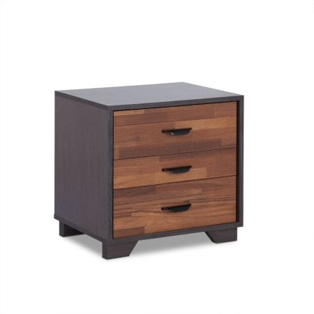 ACME Eloy Accent Table Walnut & Espresso Finish