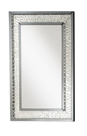 ACME Nysa Accent Mirror Mirrored & Faux Crystals