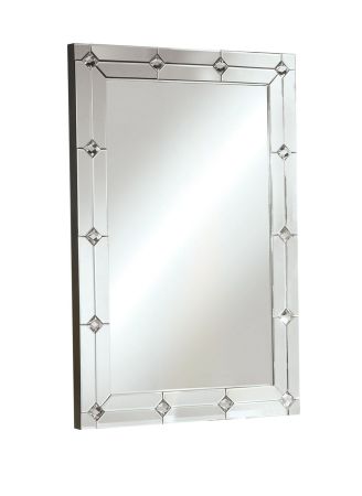 ACME Hessa Accent Mirror Mirrored & Faux Rhinestones