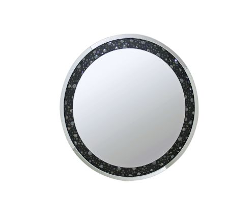 ACME Nysa Accent Mirror Mirrored & Faux Crystals