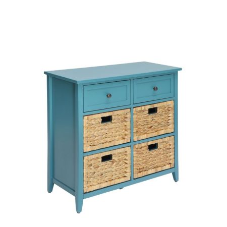 ACME Flavius Console Cabinet Teal Finish