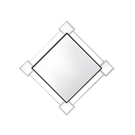 ACME Asbury Accent Mirror Mirrored & Chrome Finish