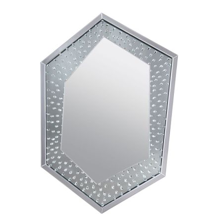 ACME Nysa Accent Mirror Mirrored & Faux Crystals