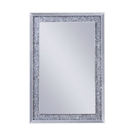 ACME Noralie Accent Mirror Mirrored & Faux Diamonds