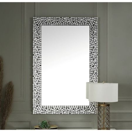 Kachina Accent Mirror 97586 Mirrored By Acme Furniture