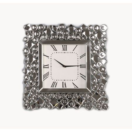 ACME Kachina Wall Clock Mirrored & Faux Gems