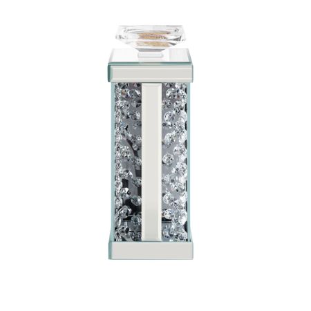 ACME Nysa Candle Holder (Set-2) Mirrored & Faux Crystals