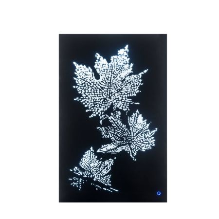 ACME Talisha Wall Art W/LED Smoky Glass & Faux Crystal