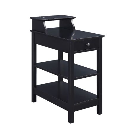 ACME Slayer Accent Table W/Usb Black Finish