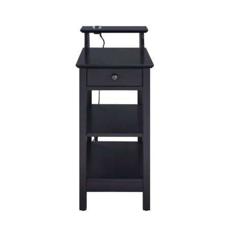 ACME Slayer Accent Table W/Usb Black Finish