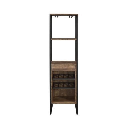 Narik Wine Cabinet 97800 Oak By Acme Furniture