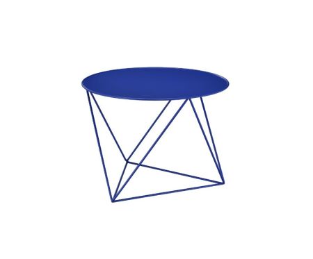 ACME Epidia Accent Table Blue Finish