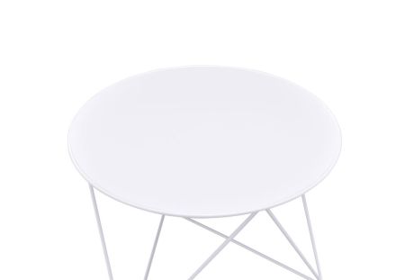 ACME Epidia Accent Table White Finish