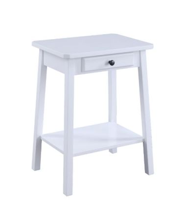 ACME Kaife Accent Table White Finish