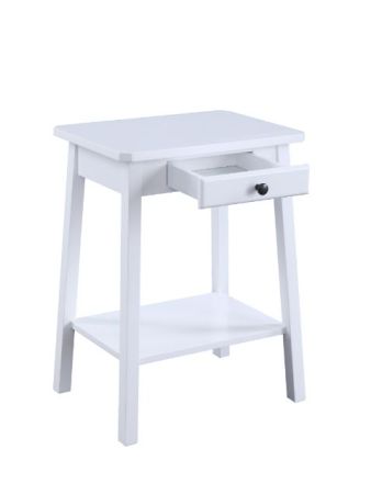 ACME Kaife Accent Table White Finish