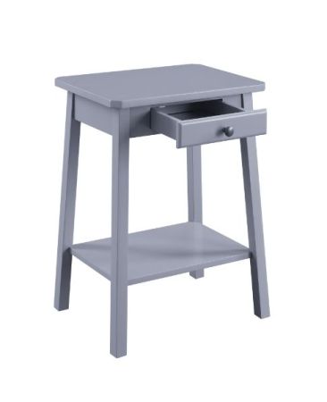 ACME Kaife Accent Table Gray Finish