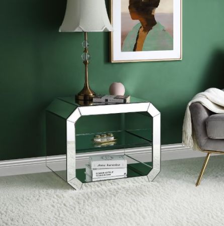 ACME Dominic Accent Table Mirrored