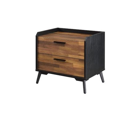 ACME Jiranty Accent Table Walnut & Black Finish