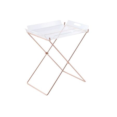 ACME Cercie Tray Table Clear Acrylic & Copper Finish